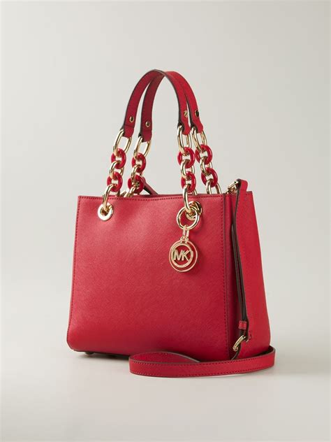 red michael kors shoulder bag|Michael Kors small red purse.